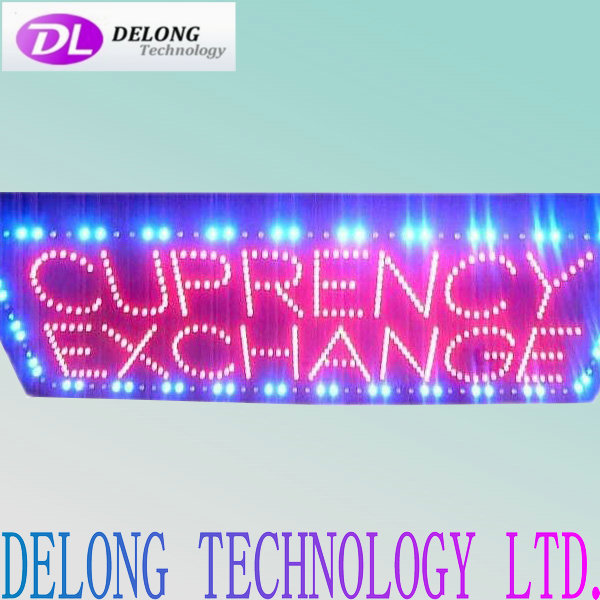 semi outdoor high bright 60*30cm open led exchange sign