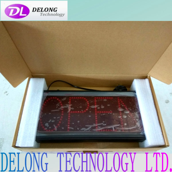 41X17.3cm red electronic open led display sign board for shop,restaurant