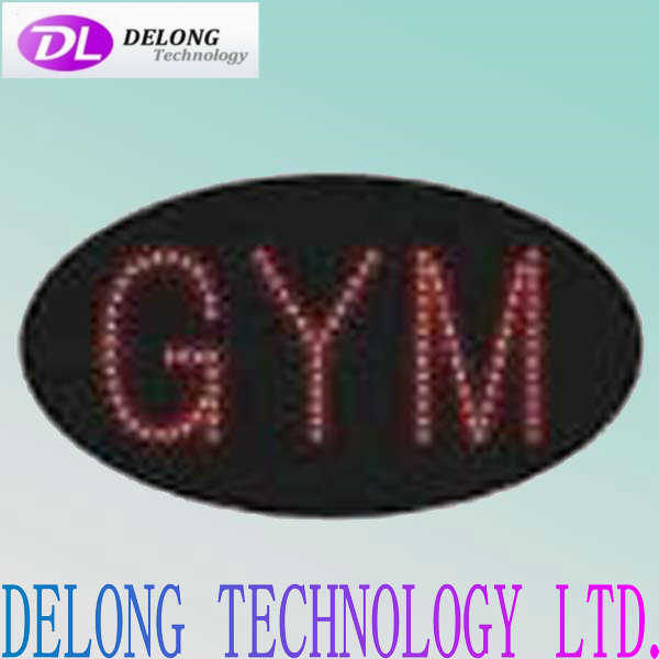 68X38X2.5cm illuminated Electric GYM small lighted signs board
