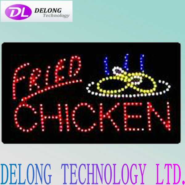 60X30X2.5cm China supplier of led FRIED CHICKEN sign