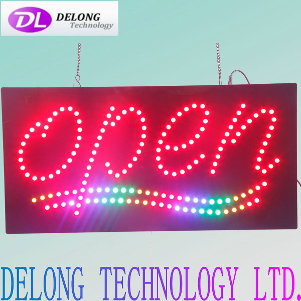 60X30cm acrylic flashing open led sign