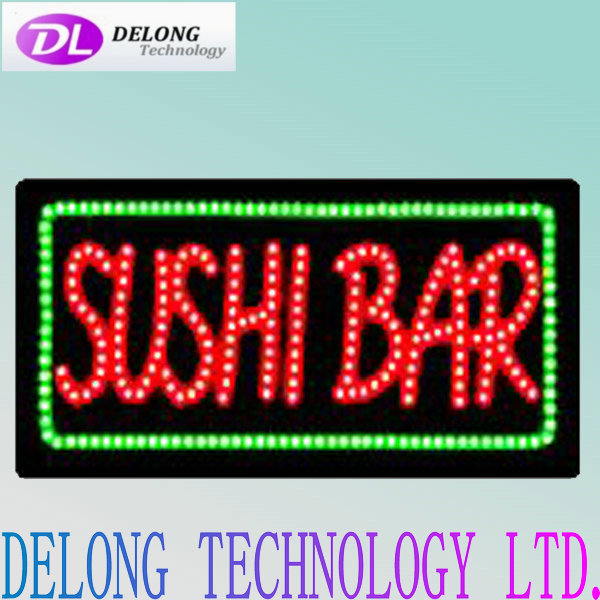 60X30cm flashing acrylic led SuShi bar sign