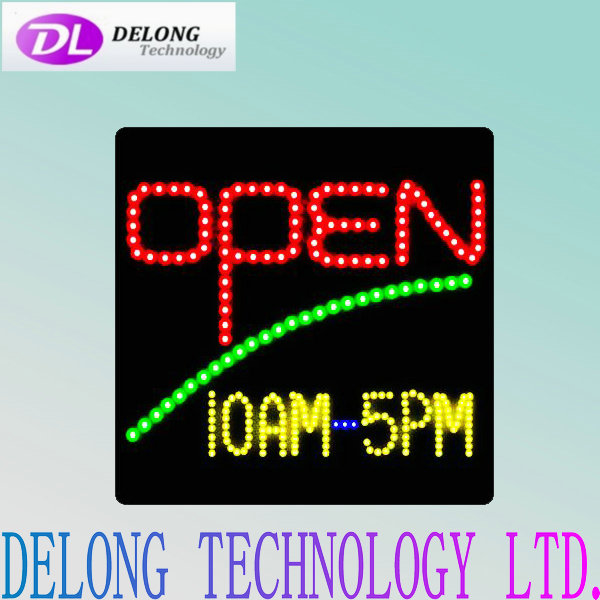 electronic 40X40cm semi-outdoor Germany flashing led message open board