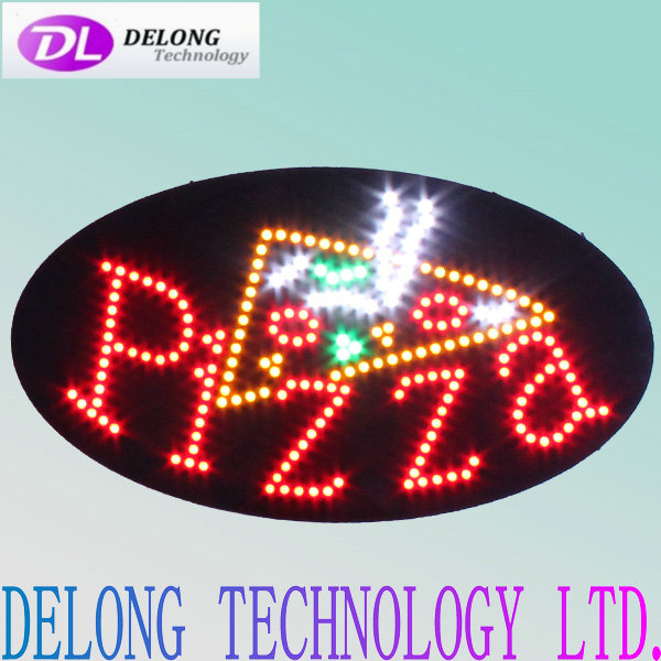 68X38cm oval electronic indoor led pizza signs