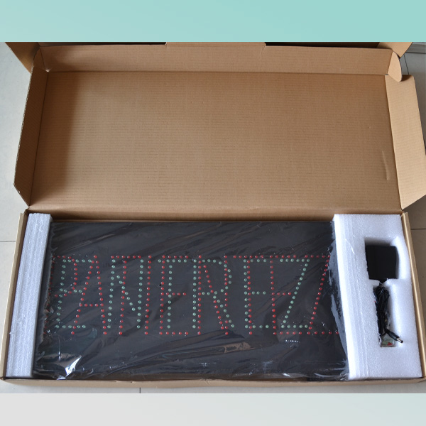 12X24X1 inch rectangle ENTREZ PATIENTEZ flashing acrylic led open signs board