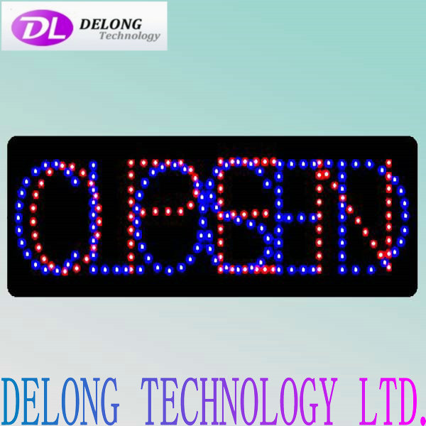 60X30X2.5cm China supplier of flashing led open closed sign board