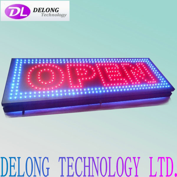 33X90cm length high bright double sided outdoor led open sign
