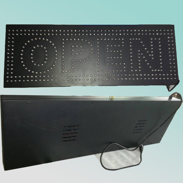 33X90X6cm length high bright one face metal flashing outdoor led open sign