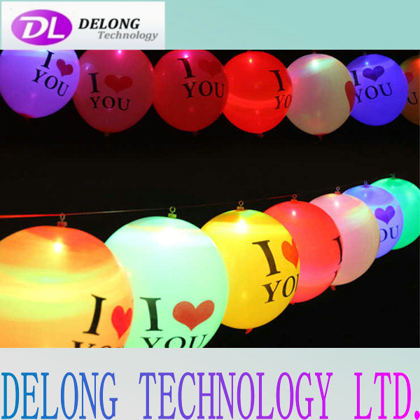 12 inch fashion led light balloon hot sale led latex balloons with logo