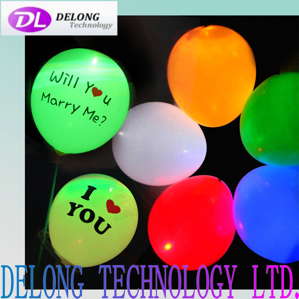 12 inch fashion led light balloon hot sale led latex balloons with logo
