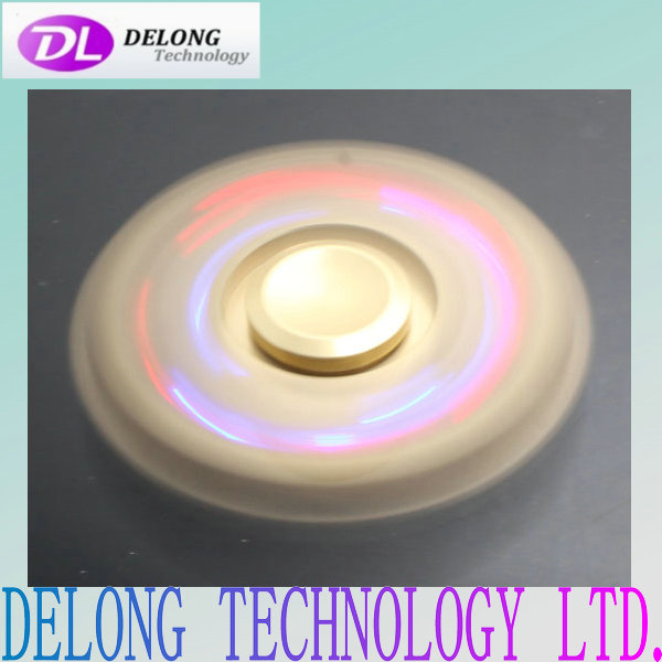 fashion relieve stress fidget Toys bearing LED light hand fidget spinner with running horse race led lamp