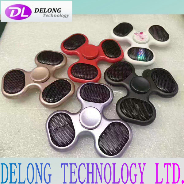 lithium battery bluetooth fidget music led spinner with speaker and led light supports TF card