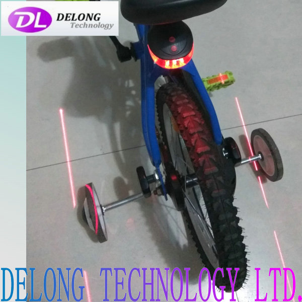 safety flashing led laser tail light for bicycle rear tail