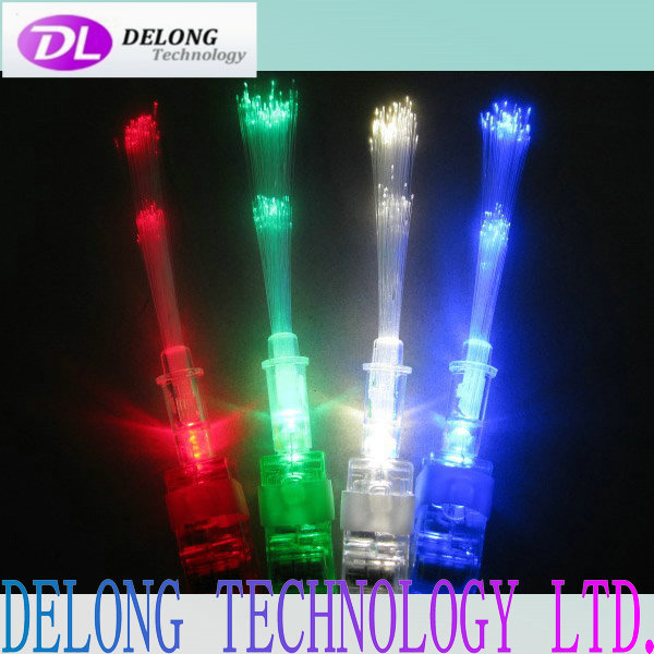 New design hot sale colorful fiber optic led finger light
