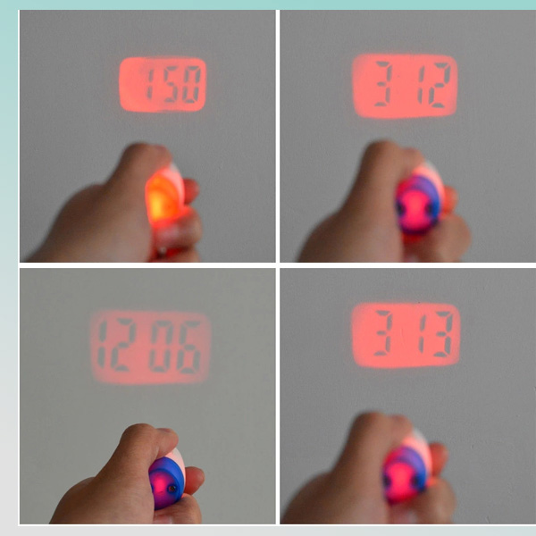 Wholesale flashing protable mini led projection clock from China Supplier