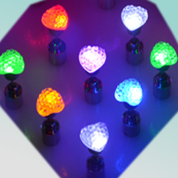 customized hot selling cheap heart led stud earrings for party and festival
