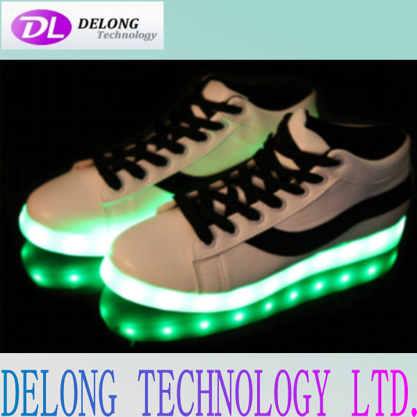 usb led flashing lights shoe for party festival