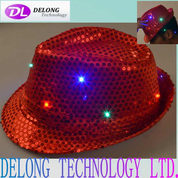 colorful flashing light hats