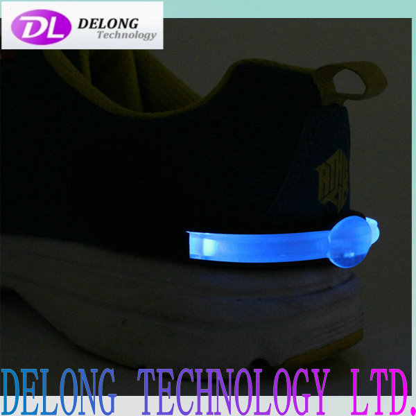 flashing USB rechargeable led shoe clip safety light