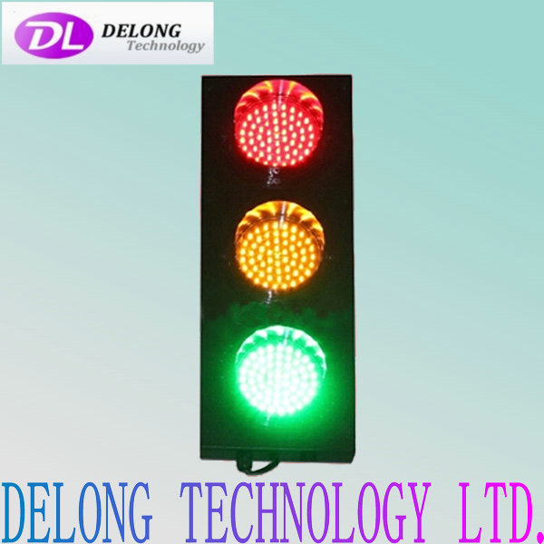 red green yellow 100mm cold-rolled plate vertical led traffic light