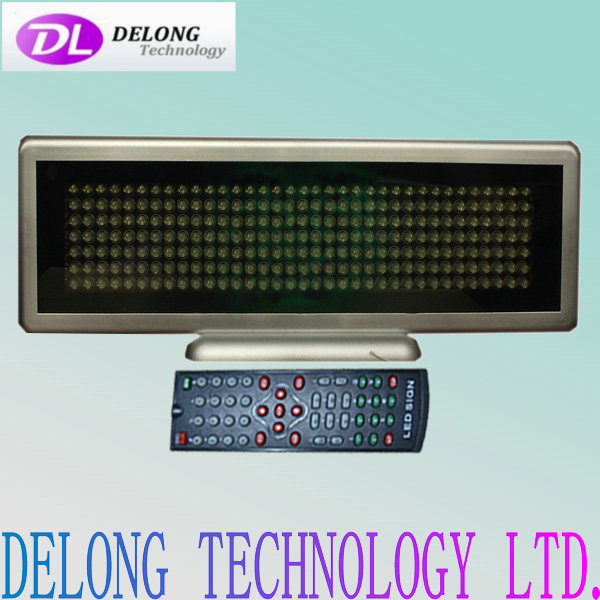 7X35pixel mini green led sign wireless for moving text advertising