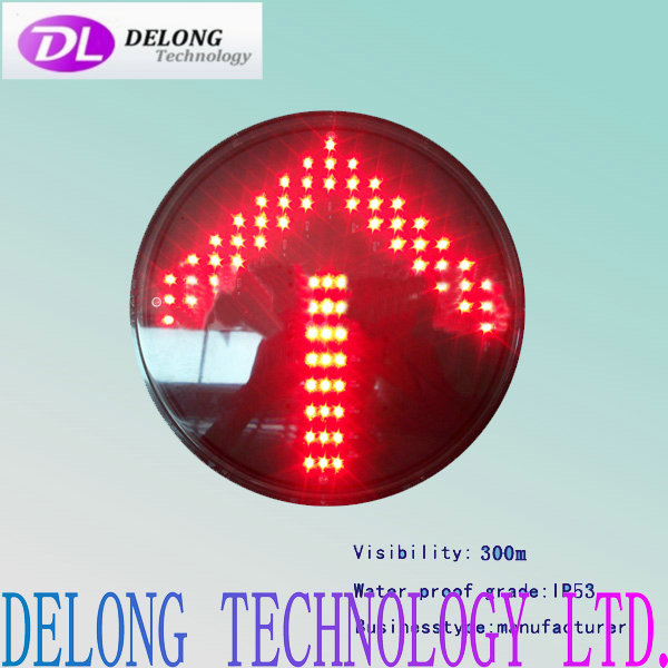300mm IP53 red arrow direction led traffic signal lamp
