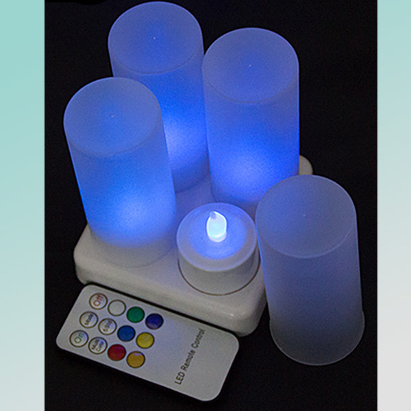 remote control 4 rechargeable led candle