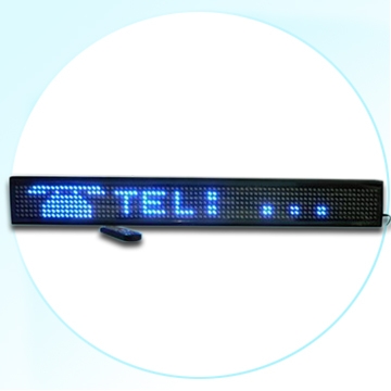 7X80pixel blue led sign
