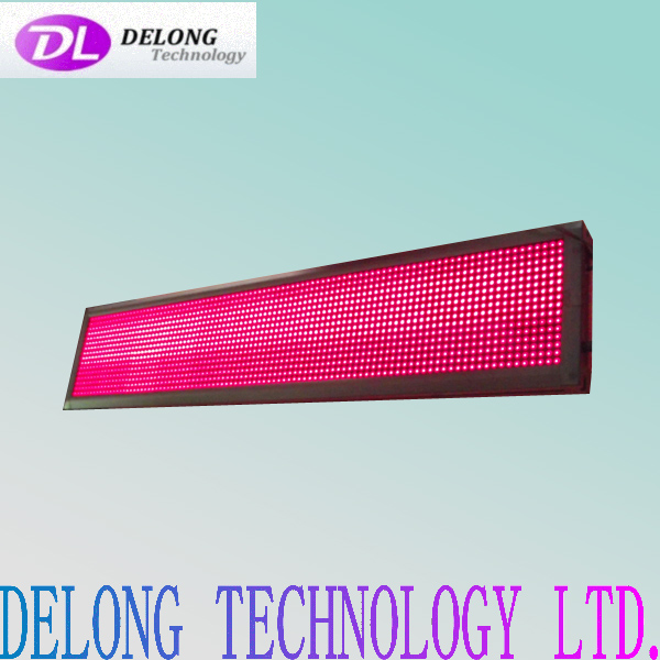 100-240v P7.62mm 16X96pixel red programmable led animated signs
