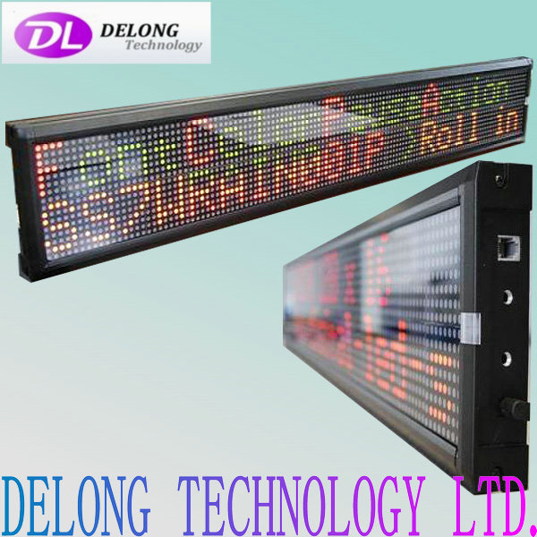 16X128pixel scrolling moving message red green indoor two colors led electronic signs