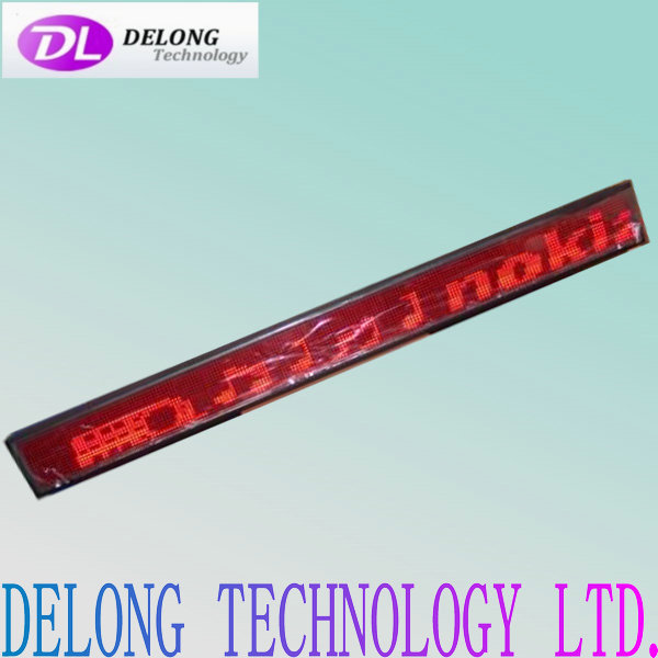 16X192pixel p7.62mm indoor text red usb led message board