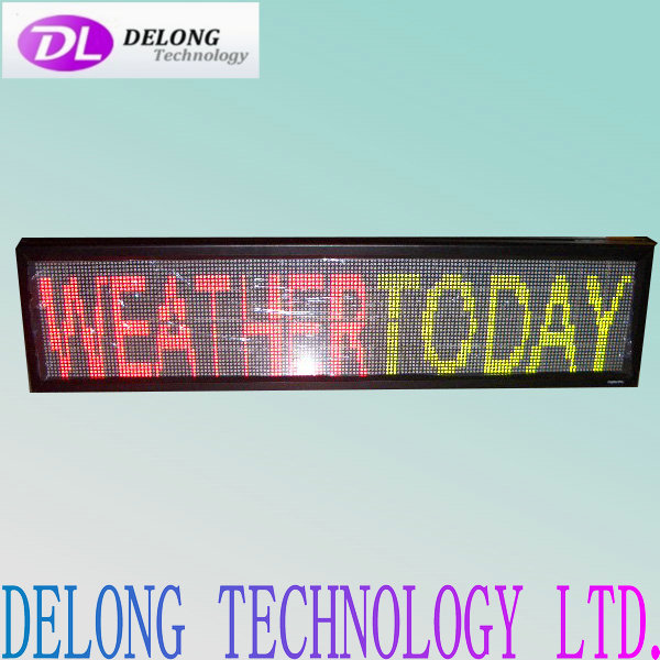 32X128 P7.62mm red green 4 lines indoor electronic led display