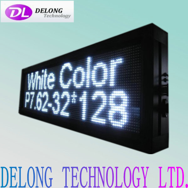 white led display 32X128pixel P7.62mm compilable remote control