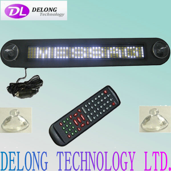 12v 7X40pixel white smd1206 electronic car scrolling message programmable auto sign