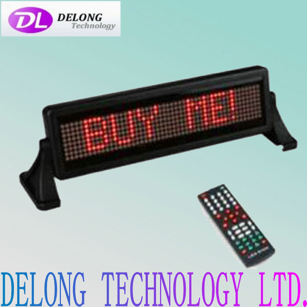 12V 8X48pixel P4.75mm scrolling text message electronic brake red led car sign