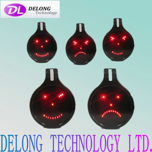 five lovely car emotions led smile sign,no need wire
