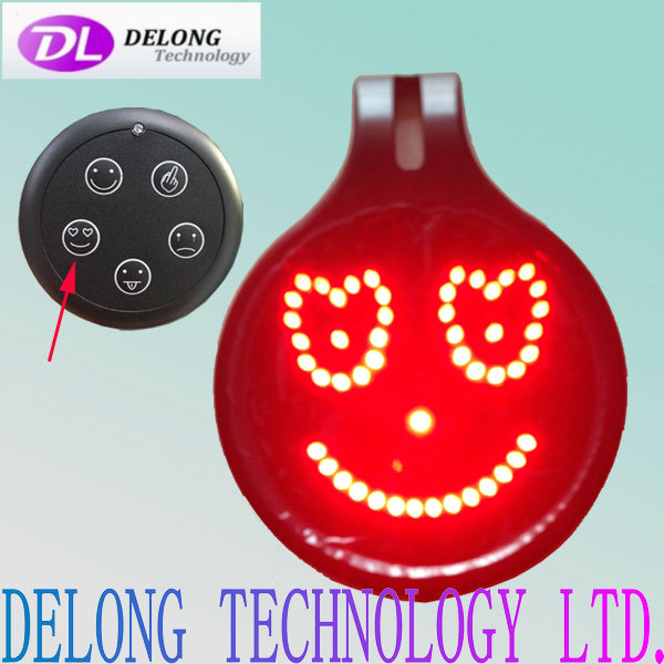 12V emoticons car led Facial Expression 5 Message Sign Signal Display With Remote Control
