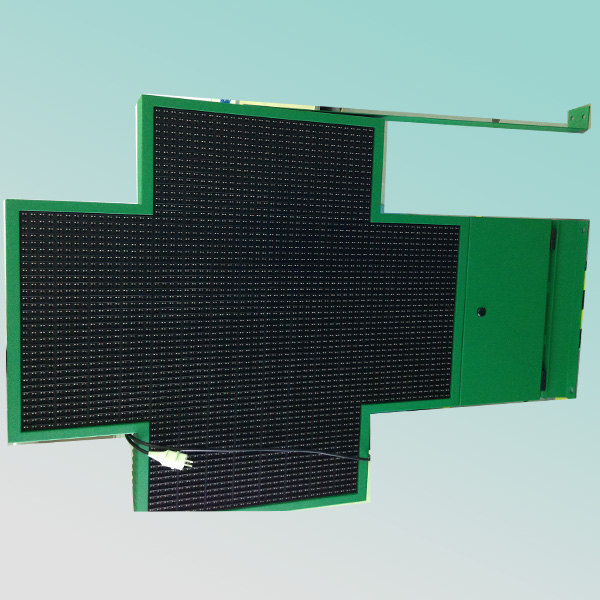 red green 64X64pixel outdoor double sided led pharmacy display