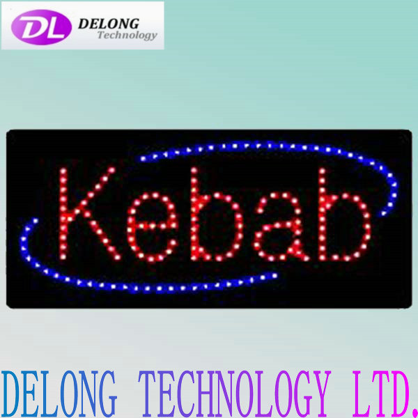 Kebab super thin acrylic illumincated open 60X30cm cheap led sign