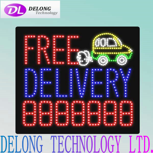 60X60cm indoor pull-cord switch FREE DILIVERY mini led sign board