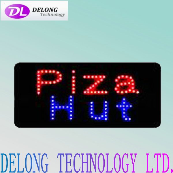 48X24cm open closed electronic PIZA HUT led shop sign