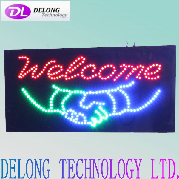 60X30cm 100-240v open closed led welcome sign