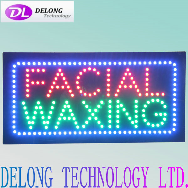 60X30cm CHINA flashing open closed indoor LED FACIAL SIGN