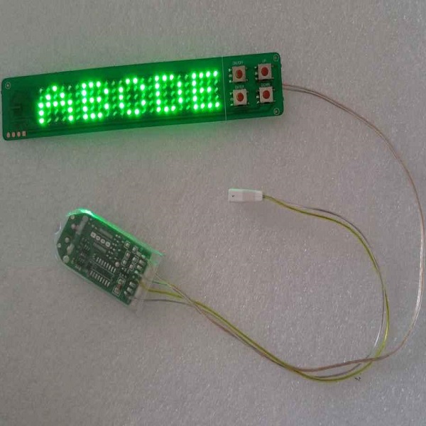 5X25pixel led shoe sign led bag sign with lithium battery