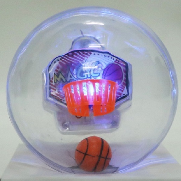 11cm led shoot basketball toy