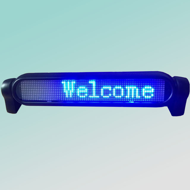 12X72pixel blue wireless led car sign for car window