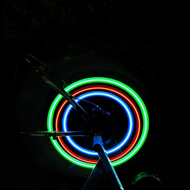 flashing led bicycle wheel light