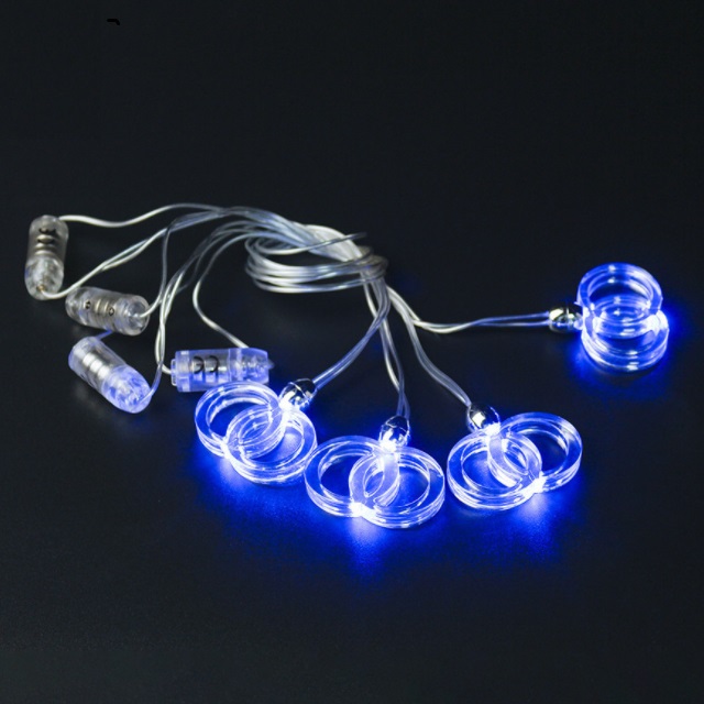 Party Favor Event Party Item Type double circle led party necklace