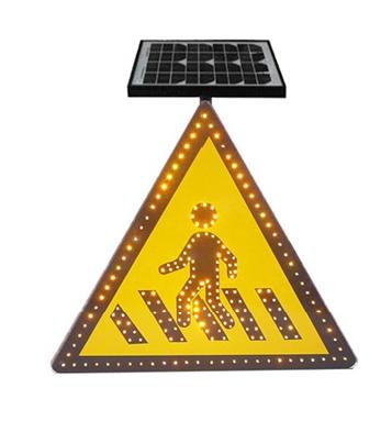 太阳能LED人行道指示牌